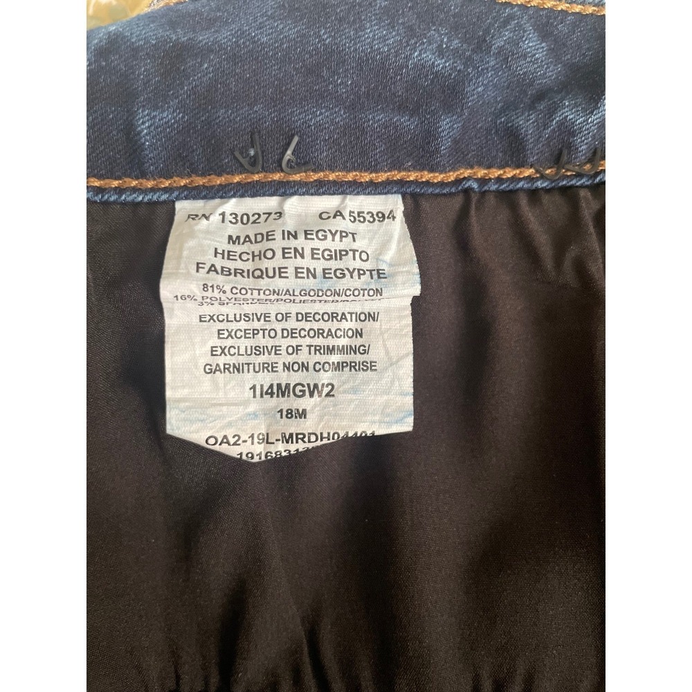 Lee Riders Shape Illusions Denim Skirt Dark Wash Stretch Mini Skirt Womens - Picture 11 of 11